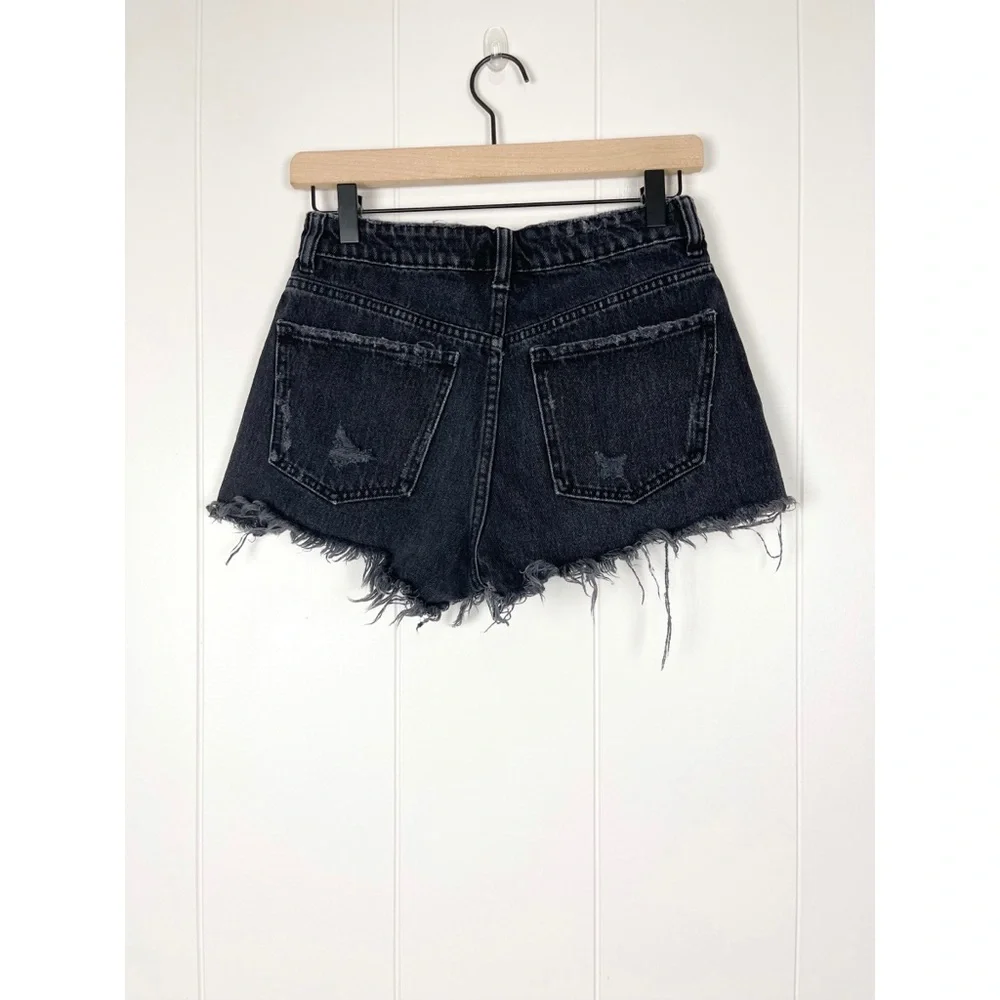 Zara | Mid-Rise Denim Shorts